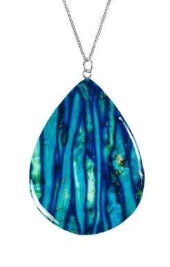 Heathergems Large Teardrop Pendant And Chain