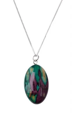 Heathergems Oval Heather Pendant