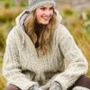 Ladies Aran Hoodie