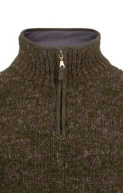 Donegal Half Zip -Highland Gift Outlet Store GW19308MOSSBARK 2