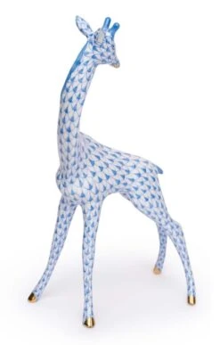Herend Giraffe Blue