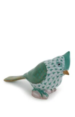 Herend Green Tufted Titmouse
