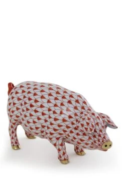 Herend Red Pig