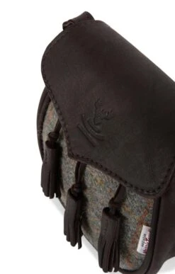 Harris Tweed Sporran Bag -Highland Gift Outlet Store TB77898GREENCHECK 3