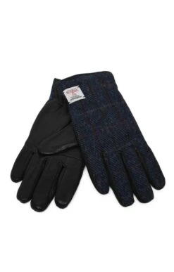 Harris Tweed Leather Gloves