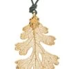 Ladies Oak Pendant Gold